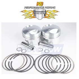 Kb Performance Mn/q1wv Cast Piston Set For 1978-1984 Harley Davidson Flh Electra Glide - Engine Hw Kb Performance Mn/q1wv Cast Piston Set For 1978-1984 Harley Davidson Flh Electra Glide - Engine Hw