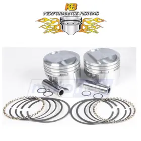 Tra9 Kb Performance Mn/tra9 Cast Piston Set For 1985 Harley Davidson Flh Electra Glide - Engine Mg