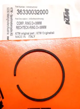 36330032000 Ktm New 50 Piston Ring 39mm Sx Pro Jr Mini Adventure B1
