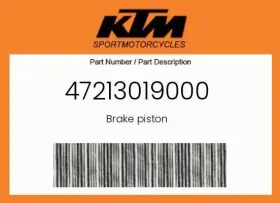 47213019000 Ktm Genuine Brake Piston -
