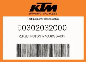 50302032000 Ktm Genuine Rep.set Piston Magura D 10.5 -