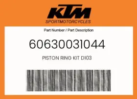 60630031044 Ktm Genuine Piston Ring Kit D103 -