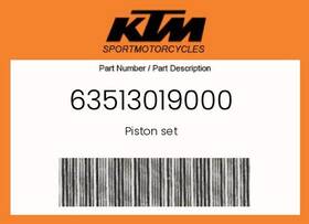 Ktm 63513019000 Genuine Piston Set -