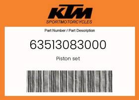 Ktm 63513083000 Genuine Piston Set -