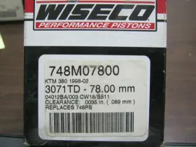 748mo7800 Ktm 380 Sx Exc Wiseco Piston Kit 78mm 748ps