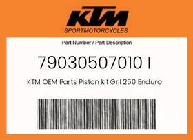 Ktm 79030507010 Genuine Piston Kit Gr.i 250 Enduro - I