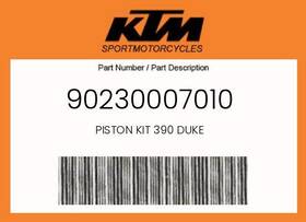 Ktm 90230007010 Genuine Piston Kit 390 Duke -