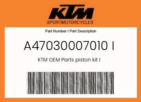 Ktm A47030007010 Genuine Piston Kit I -