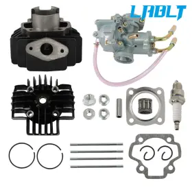 Om319086oc Lablt Carburetor Cylinder Piston Ring Gasket Top End For 1981-2009 Yamaha Pw50