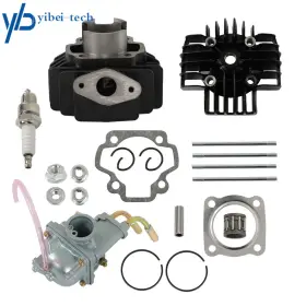 1347252 Menbager Cylinder Piston Ring Gasket Top End Carb Kit For Yamaha Pw50 Y-zinger 1981-2009