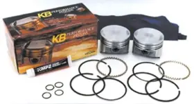 62402 Mid Usa Piston Set Kit Keith Black 8.2 1 Std For 72-85 Sportster Ironhead 1000