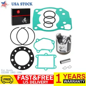13100-kz3-880 Moto1988 Std 66.34mm Piston Rings Pin And Cylinder Head Gasket Kit For Honda Cr250r 1992-96