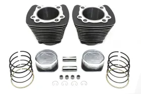 11-0595 Motorshop 883 To 1200 Cylinder And Piston Conversion Kit Black For 1986-2003 Harley