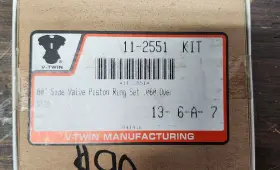 11-2551 New Reproduction Harley 1937-1948 80 Inch Side Valve Piston Ring Set .060 Oversize V-twin Mfg