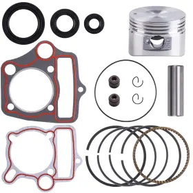 Oraevy 616430434300 Piston Rings Gasket Set 52.4mm Bore Replacement For 110cc 125cc