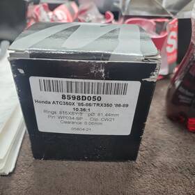 Oro2u 56-w4393 0.5 Piston Kit 85-86 Atc350 81.50 Forged Wossner 8598d050