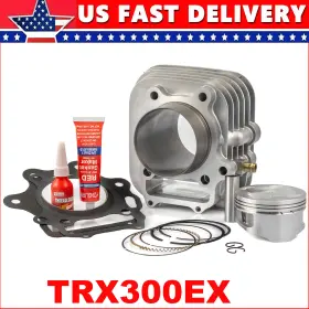 Mppaoo37hd16911zb Oumurs For 93-08 Honda Sportrax Trx300ex 2x4 Cylinder Piston Gasket Top End Rebuild Kit
