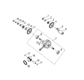 0452443 Polaris Piston Pin Clip 18 Mm Genuine Oem Part Qty 1