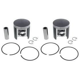 Race-driven 89981 1987-1990 Yamaha Exciter 570 Deluxe Ex570e Piston Kit X2 Teflon Coated