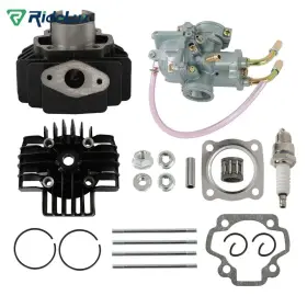 R35454 Ridelux Carburetor Cylinder Piston Ring Gasket Top End Kit For Yamaha Pw 50 Pw50 New
