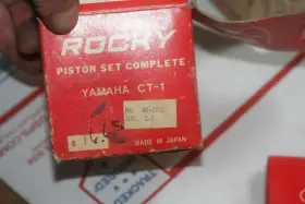 05-2702 Rocky Piston Size S-2 Rings Yamaha Ct-1 Nos N0 Pin And Clips