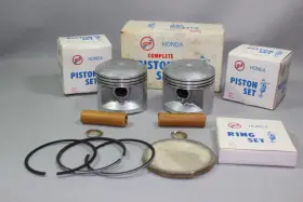 05-6511 Rocky Complete Piston Set Honda Cb360 Cj360 Cl360 S-12 Nos Free Shipping