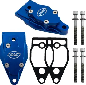 900-1299 S&s Billet Head Breather Kit Blue Anodized Ft99-17 Twin Cam
