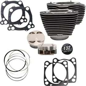 910-0845a S&s 132 Inch Cylinder Kit With Hightlighted Fins 4.500 Stroke