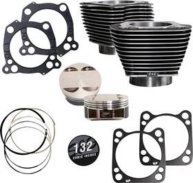 S&s 910-0847a S&s 132 Inch Cylinder Kit With Hightlighted Fins 4.500 Stroke