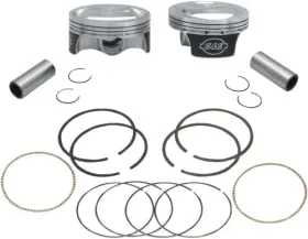 106-0434 S&s Cycle Pistons 103 Inch Hc .010 Flat Top Piston Kit 3 7/8