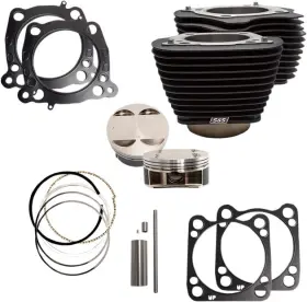 910-0685 S&s Cycle 128 Inch Bolt-in Big Bore Kit Black #910-0685 Harley Davidson