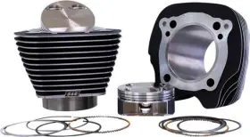 910-0845 S&s Cycle 132 Inch Big Bore Kit Black With Fins Harley Milwaukee Eight 114