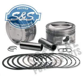 92-1211 S&s Cycle Forged Piston Kit For 106ci. Stroker Kit-std Bore 3