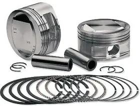92-1212 S&s Cycle Forged Piston Kit For 106ci. Stroker Standard Bore 3 7/8 Inch