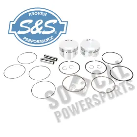 92-1410 S&s Cycle Forged Piston Kit For 113ci. Motor - Standard Bore 4 Inch