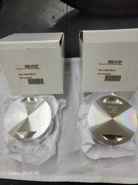 S&s Cycle 920-0137 S&s Forged Flat Top 3 7/8 Inch Os .010 Pistons .792 Wrist Pins