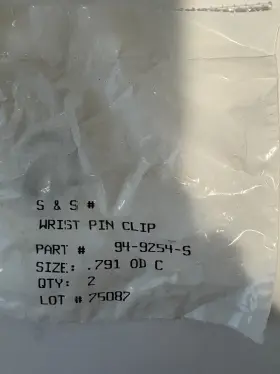 94-9254-s S&s Cycle 94-9254 Harley Davidson Wrist Pin Clips And Gaskets