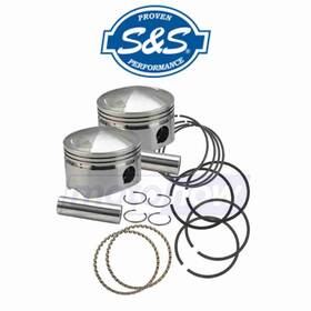 S&s Cycle Mn/40c2 S&s Forged Pistons For 88ci.- 103ci. 1980-1982 Harley Davidson Fxb Qr