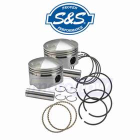 S&s Cycle Mn/5t4r S&s Forged Pistons For 88ci.- 103ci. 1974-1984 Harley Davidson Fxe Em