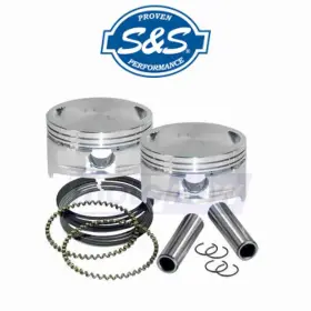 K0as S&s Cycle Mn/k0as Forged Piston Kit For 106ci. Stroker 2010-2016 Harley Uj