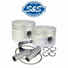 S&s Cycle Mn/t06b S&s High Compression Piston Kit For 1986-1998 Harley Davidson Flht Iw