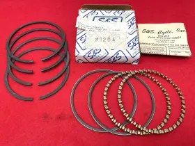 Ss94-1204 S&s Cycle New 94-1204 Piston Ring Set 3-5/8 Inch Bore .040 Harley 1966-84 Big Twin