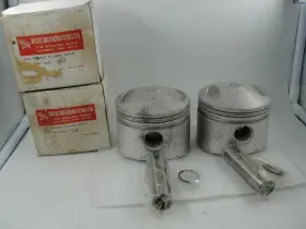 M11340l Superior 2 New Harley Davidson Shovelhead 80 Ohv Piston Ring Set .040 Inch Over Bore 3.498