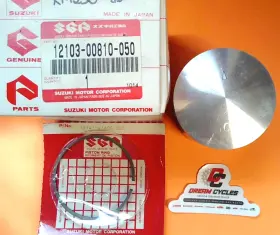 12103-00810-050 Suzuki Nos Genuine Rm250g 86-87 .50 Over Piston With Ring Oem Rm