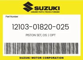 12103-01820-025 Suzuki Genuine Piston Set Os Opt -