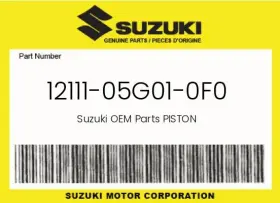 12111-05g01-0f0 Suzuki Genuine Piston - 12111-05g01-0f0 Suzuki Genuine Piston -