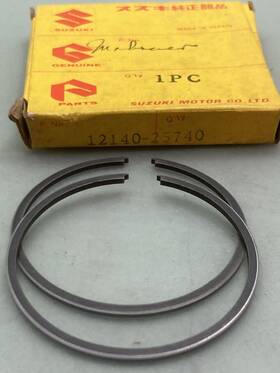 Suzuki 12140-25740 New Genuine Piston Ring Set 1.00 O/s Fits Tc90 Ts90