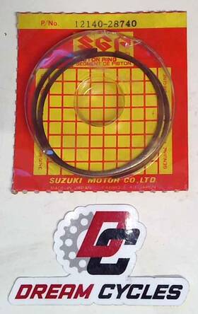 Suzuki 12140-28740 Nos Genuine 1975 Rm125 Tm125 Oem Piston Ring Set Std Bore
