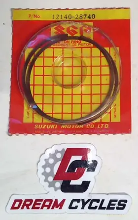 12140-28740 Suzuki Nos Genuine 1975 Rm125 Tm125 Oem Piston Ring Set Std Bore