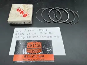 12140-43422 Suzuki 12140-43422--050 Nos 1983-86 Gs550 Oem Piston Ring Set Size 0.50 Part # 050